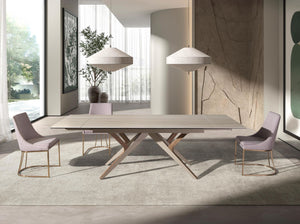 Sedia in tessuto grigio