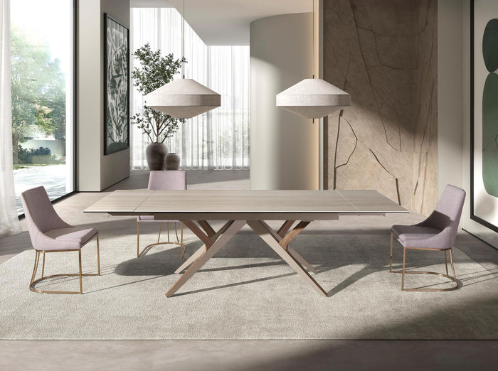 Sedia in tessuto grigio