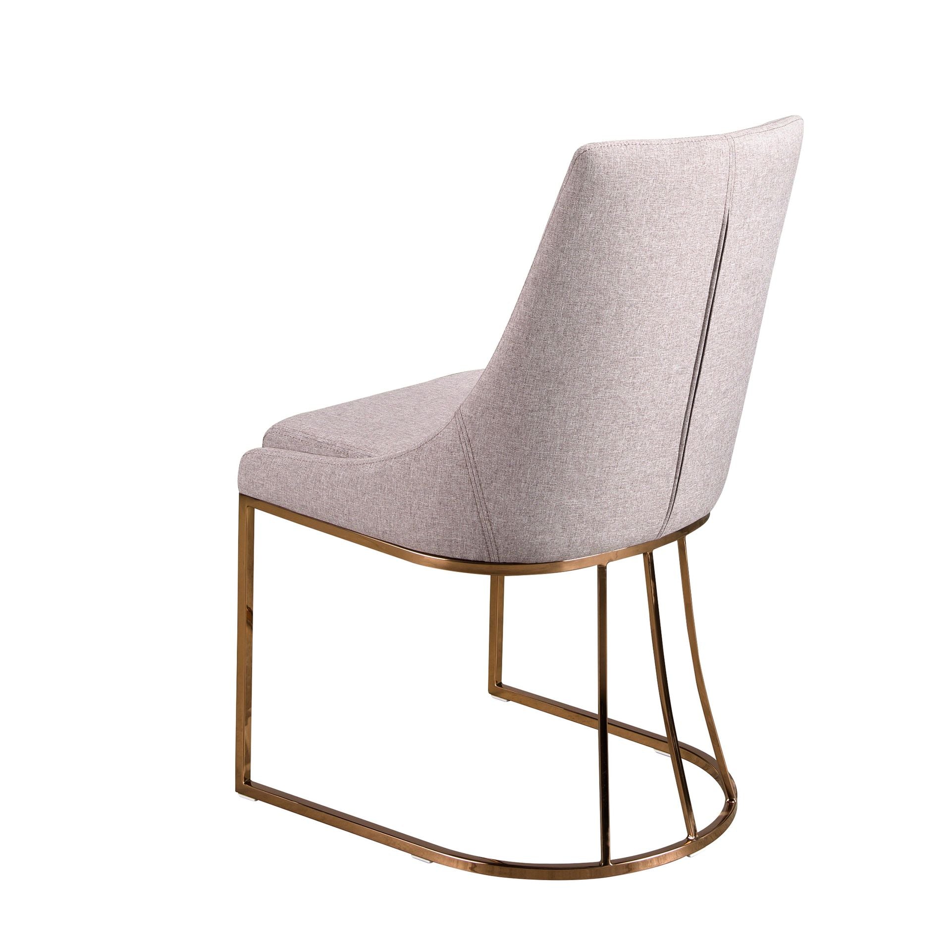 Sedia in tessuto grigio