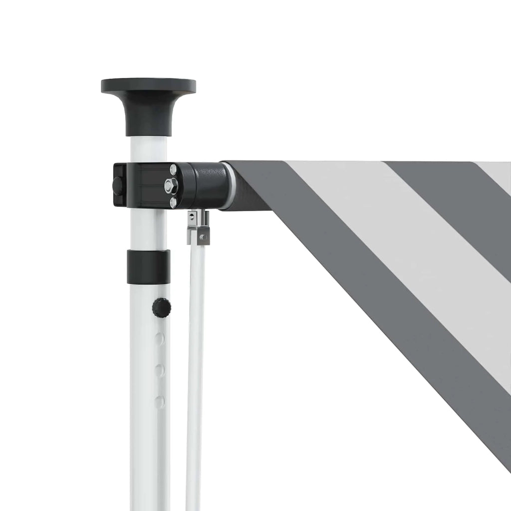Tenda retrattile manuale Antracite e Bianco 150 cm 42037024