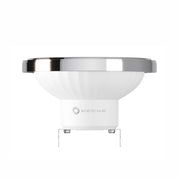 Lampadina LED AR111 15W G53 15 Gradi 2700K 1050 Lumen Finitura Cromata Retrofit per Illuminazione Interna IP20 Alta Efficienza Energetica