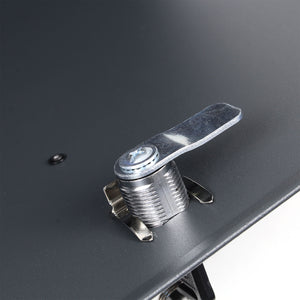 Cassetta postale con vano portagiornale V50 antracite + inox 370 x 105 x 370 mm