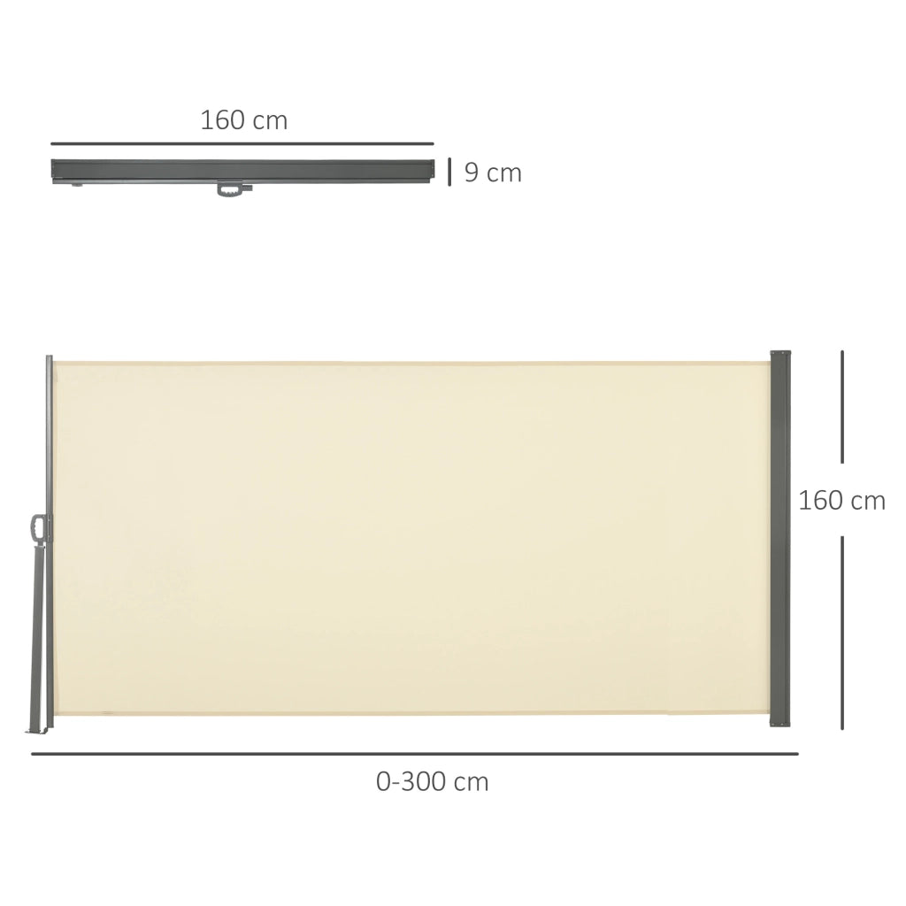 Toldo Retrattile Laterale ¨C zephmum ¨C Crema 300x160cm