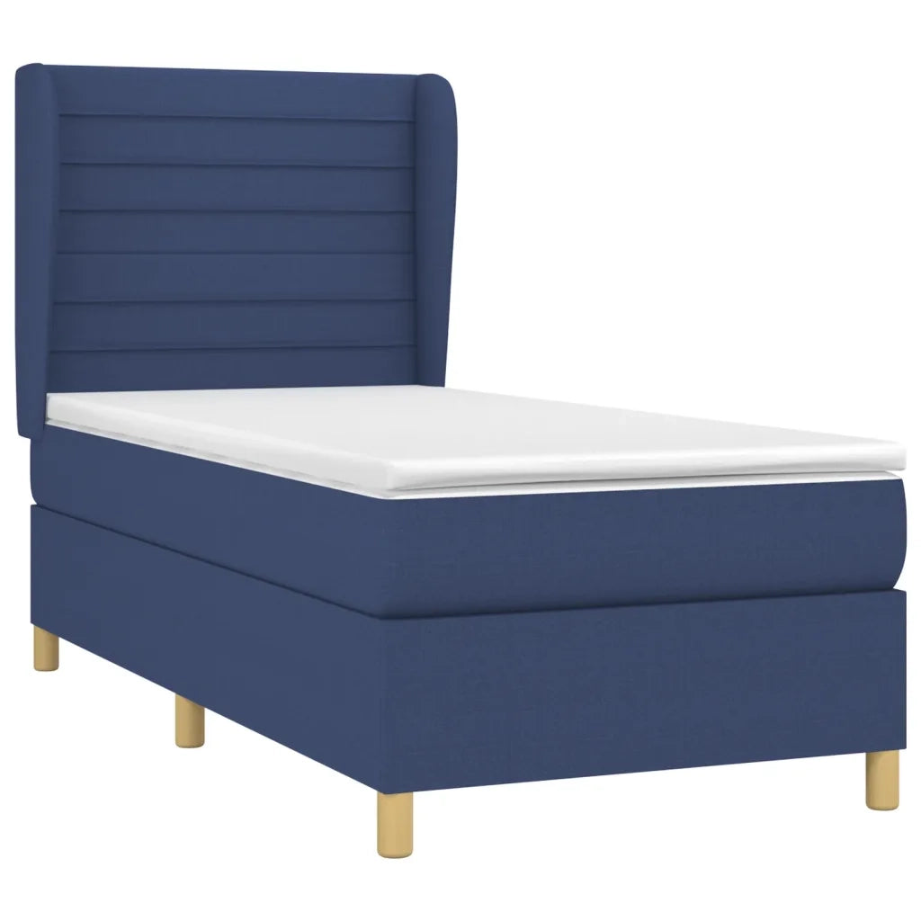 Giroletto a Molle con Materasso Blu 90x200 cm inTessuto 3128579