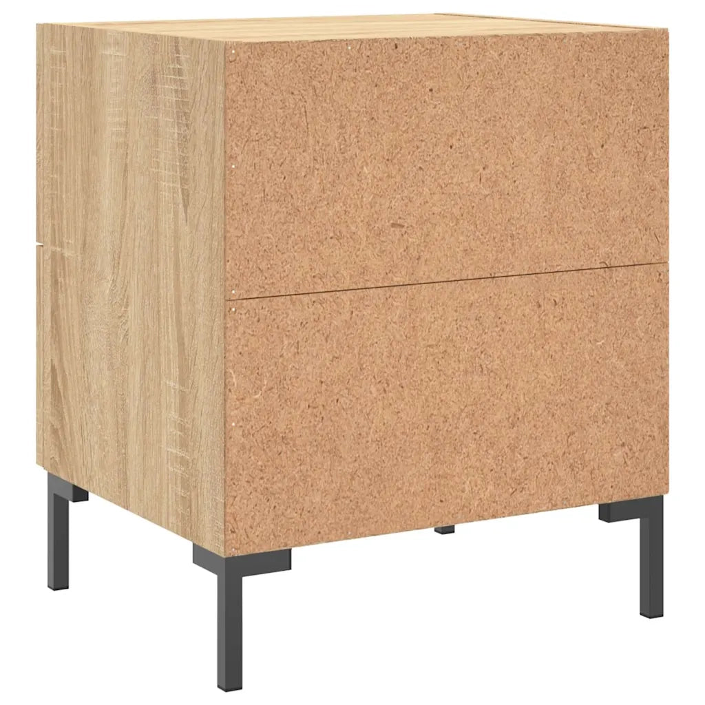 Comodini 2 pz-Set di 2 Tavolino da notte Rovere Sonoma 40x35x47,5 cm in Legno Multistrato 429250