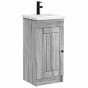 Mobile da bagno con Lavabo | Armadio Lavabo Sonoma grigio 42 x 40 x 84,5 cm