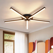 ZMH Lampada da soffitto LED nera 24W design moderno 3000K senza sovrapposizione per soggiorno e ufficio
