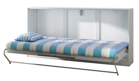 Mobile con Letto Pieghevole Integrato Roger cm 212x40x113h bianco grafite