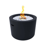 Camino a bioetanolo Aielli, Caminetto ecologico, Focolare senza fumo, Riscaldatore ad etanolo, Made in Italy, 48x48 h33 cm, Nero