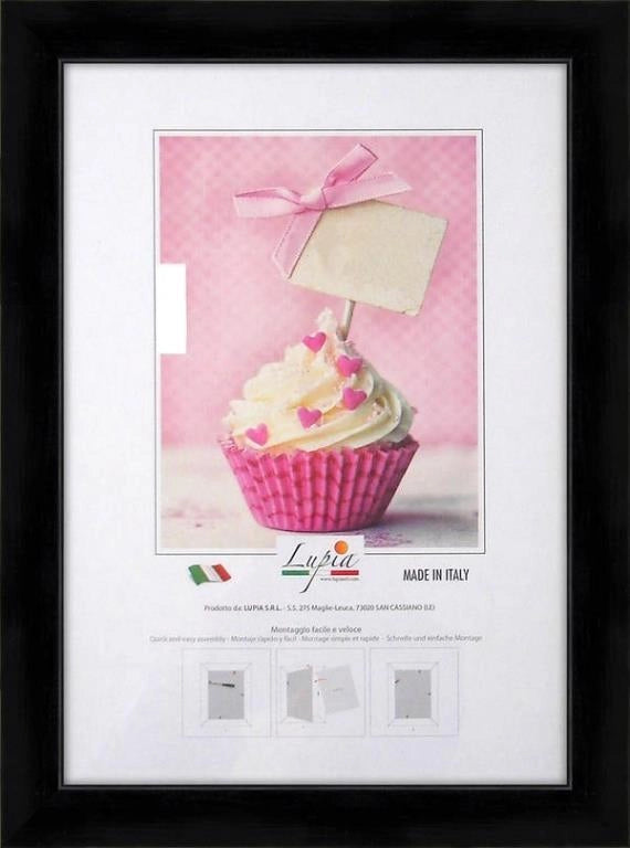 Cornice Portafoto da Parete Rainbow Black 13 x 18 cm Lupia