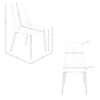 Sedia in similpelle sabbia