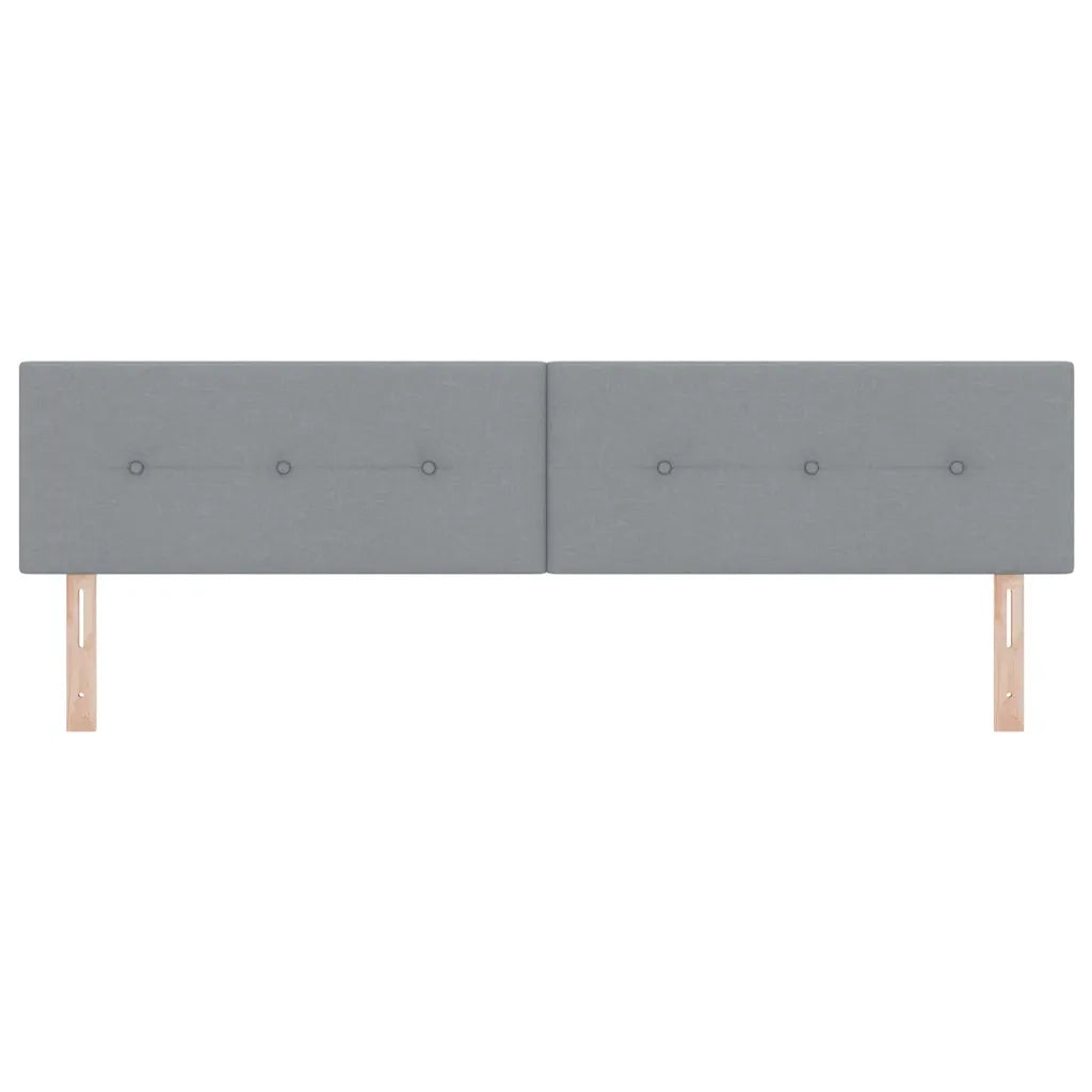 Testiera LED con testiera Grigio chiaro 200 cm Poliestere 3338161