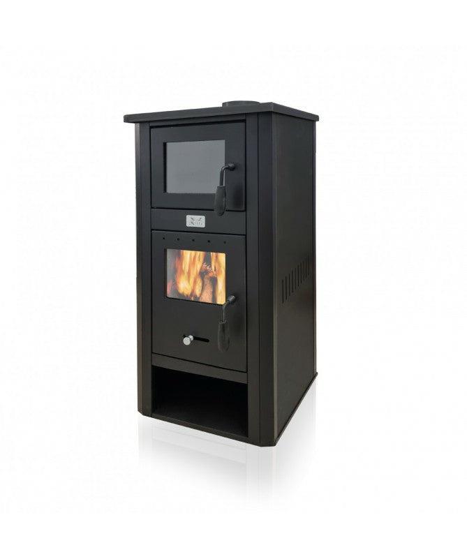 Stufa Legna Dafne Kw18 - Cm 60X50X117H - Artigianferro