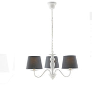 Lampadario Favola Bianco 3Xe14 56X30Cm - Fan Europe