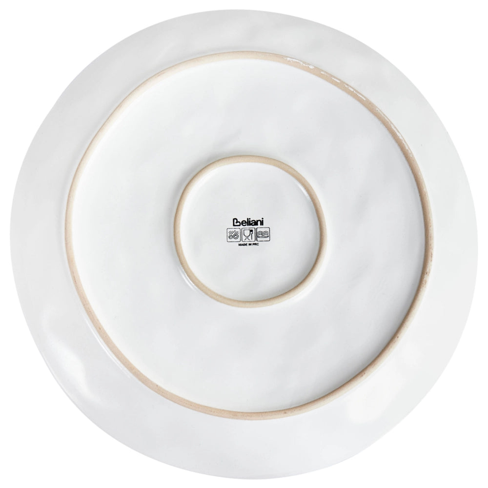 Set di 4 piatti fatti a mano finitura smalto reattivo Grigio chiaro Cucina Sala da pranzo