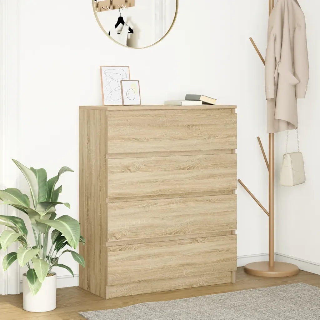Credenza-Buffet-Armadio da cucina Rovere Sonoma 80x35x99 cm in Legno Multistrato