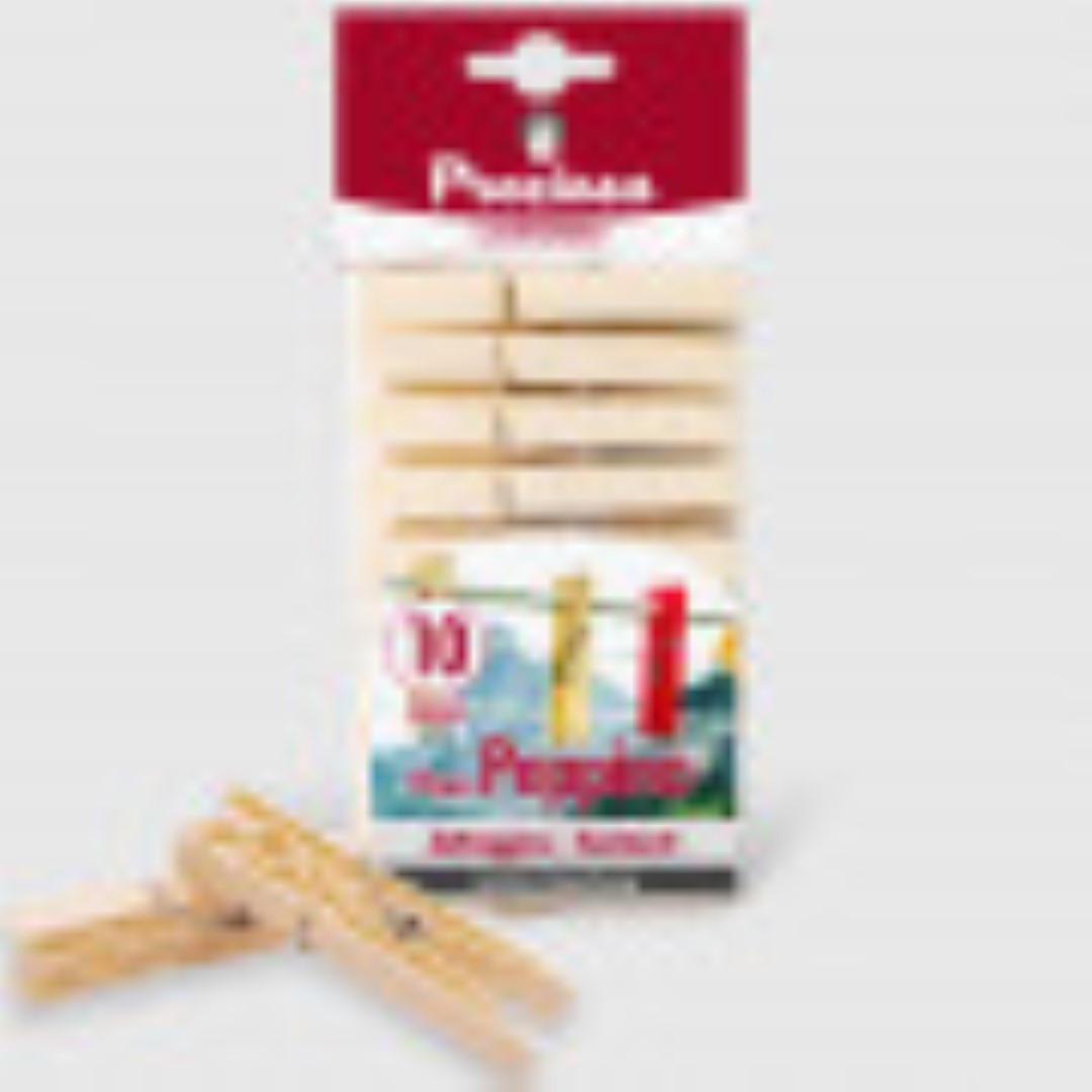 Pinze Bucato Tipo Legno Peppino 10Pz - La Briantina