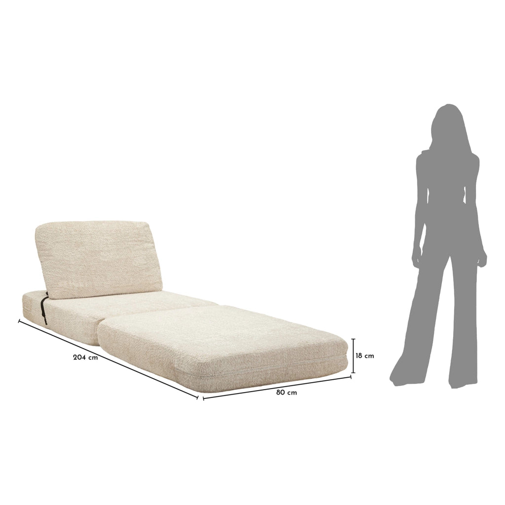 Poltroncina Abyane, Poltrona Reclinabile, 31x31x97h cm Bianco