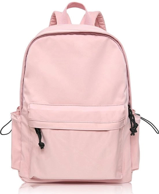Borsa da Spalla per Ragazze, Borsa per il Lavoro e la Scuola, Borsa per Laptop 14 Pollici, Borsa per la Scuola per Ragazze Adolescenti, Impermeabile, Borsa da Giorno Unisex, Rosa