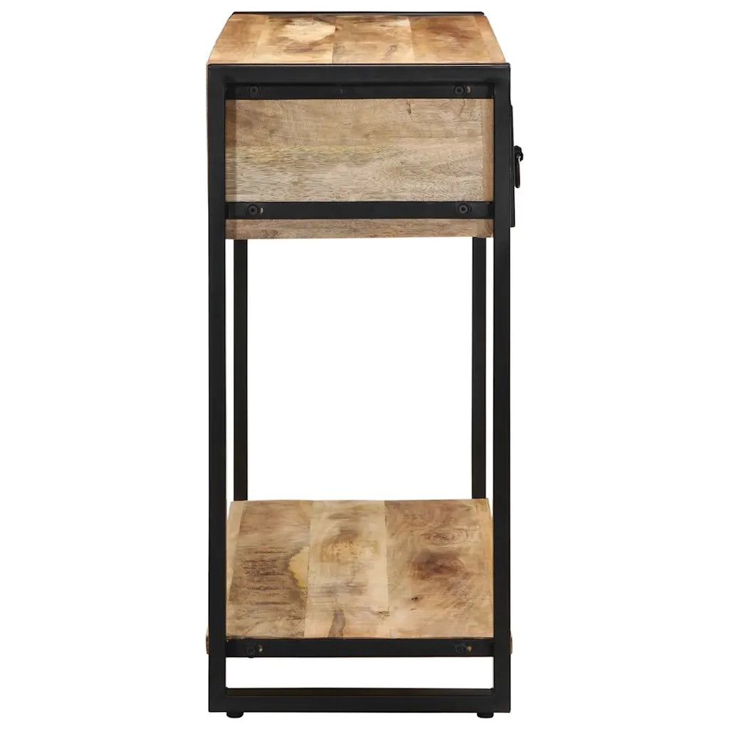 Tavolo Consolle 100x35x75 cm in Legno Massello di Mango Grezzo 4015929