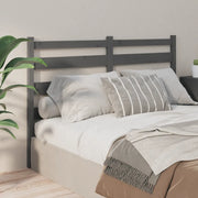 Testiera per Letto Grigia 146x4x100cm in Legno Massello di Pino cod mxl 31813