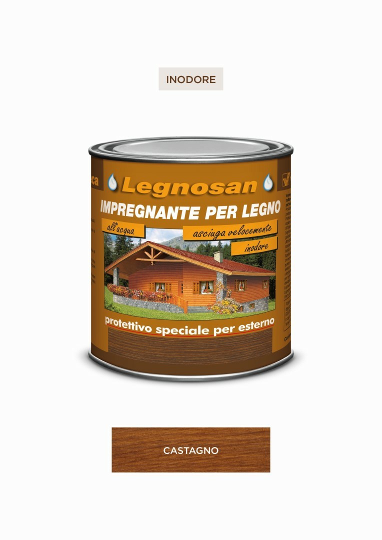 Legnosan Castagno Idrorepellente Allacqua Ml 750 Veleca - Veleca