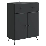Credenza Nero 66 x 34,5 x 90 cm Legno ingegnerizzato