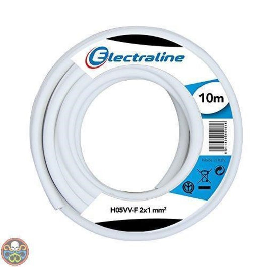 Cavo H05Vv-F 2X1 Bianco 10Mt - Electraline