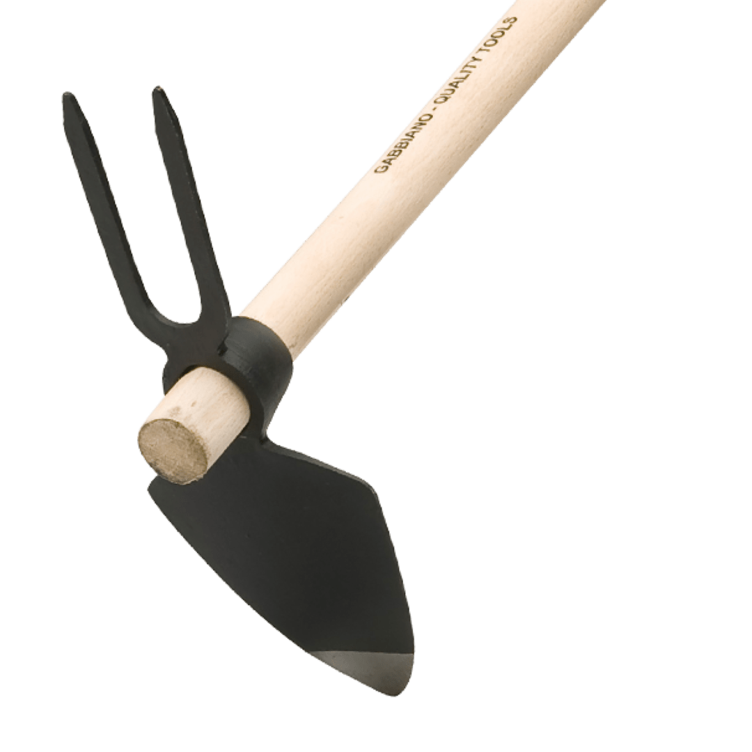 Agef Zappetta Cuore Bidente Occhio Tondo Forgiata Con Manico 120 Cm - Agef