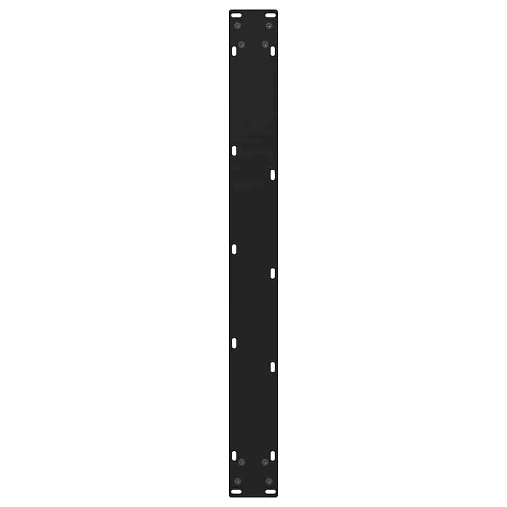 Set di 3 gambe per tavolo da pranzo a forma di V 100 x 73 cm stabili moderne acciaio nero 02_0056884