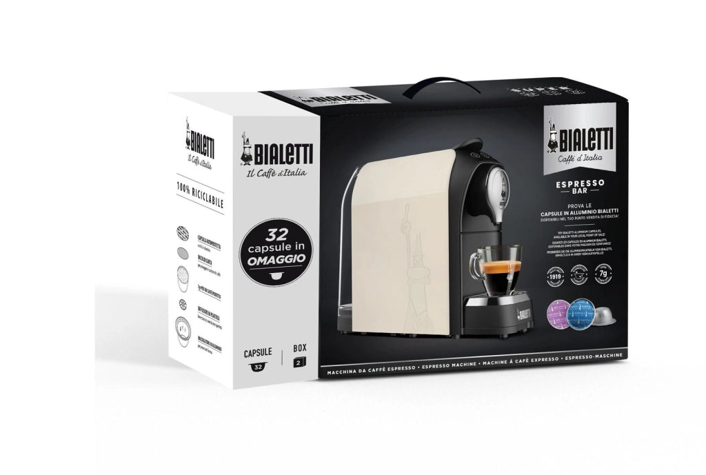 Bialetti Bundle Super Bianco + 32 caps