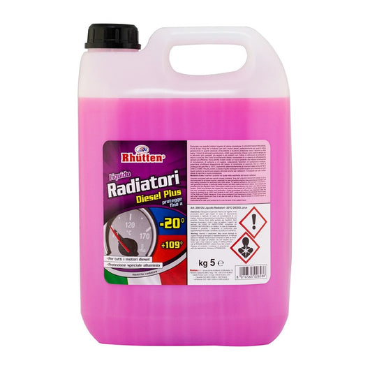 Liquido Radiatori -20C Specifico Per Moto 5 Litri Rhutten - Rhutten