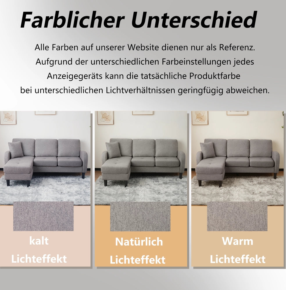 Divano angolare modulare con chaise longue 166 x 118 x 77 cm; grigio scuro