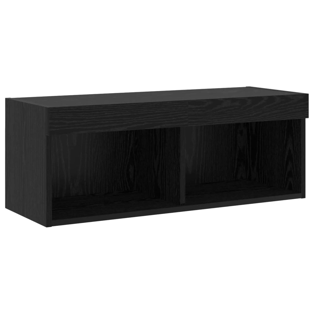 Set mobile TV 6 pcs Rovere nero Legno multistrato 3334382