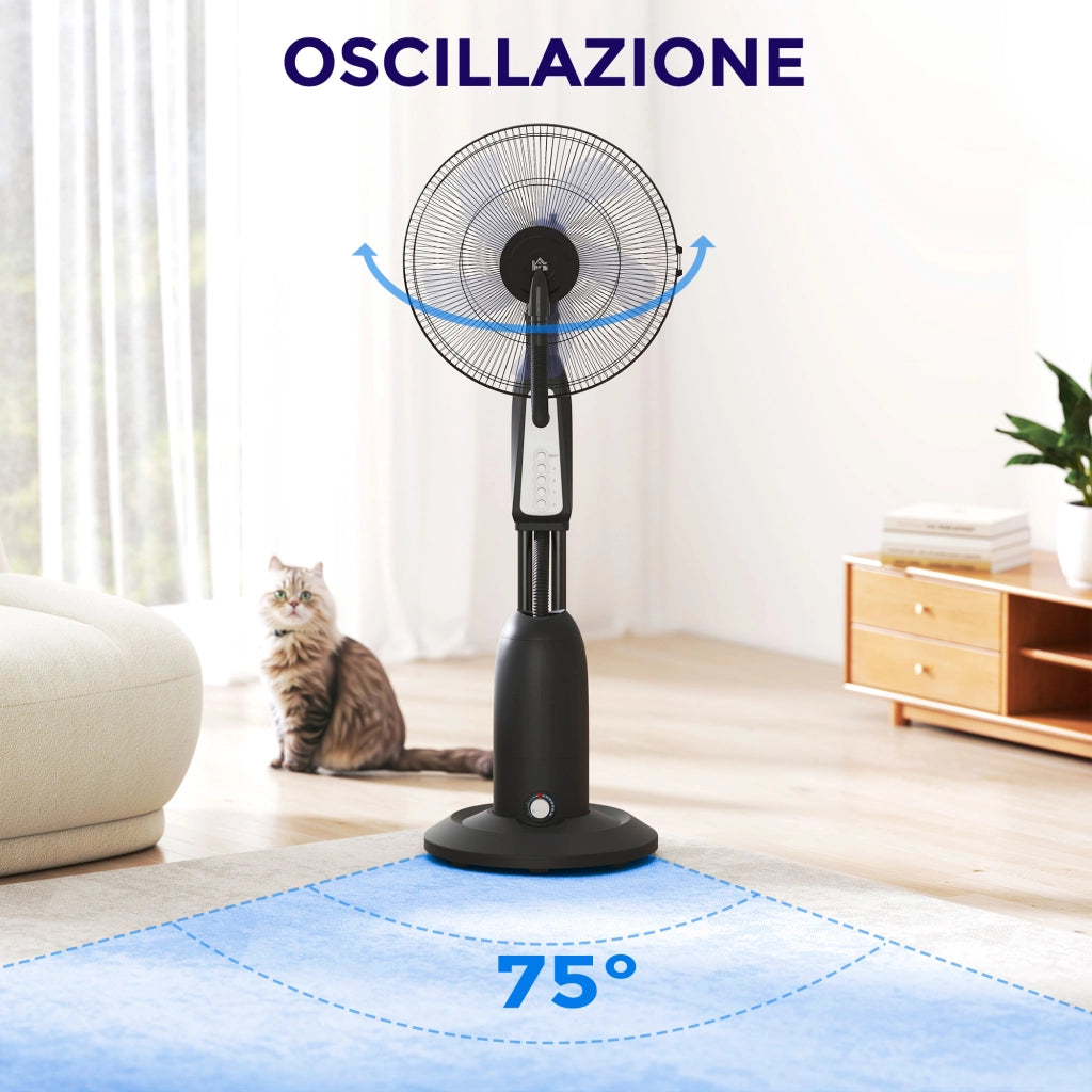 Ventilatore Nebulizzatore 3 Velocita' ¨C zephmum ¨C Nero