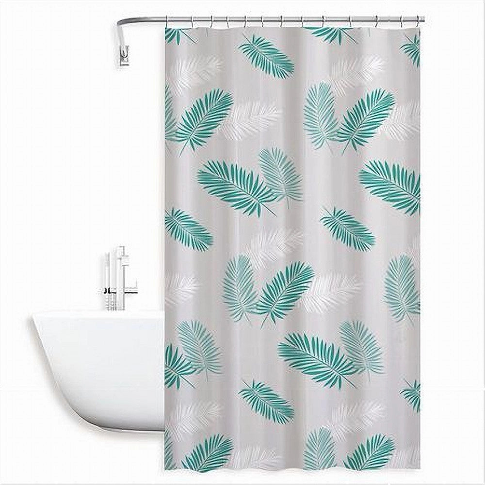 Trade Shop - Tenda Doccia Antimuffa Impermeabile 240 X 200 Cm Con Anelli Bagno Piume 59518 -