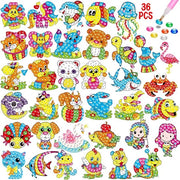 Set di Sticker per Dipinto a Diamante per Bambini - 36 pezzi Set per DIY Scheda da Dipingere
