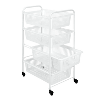 Scaffaletto 4 Piani Cm 46X35X76 Jumbotex - Metaltex