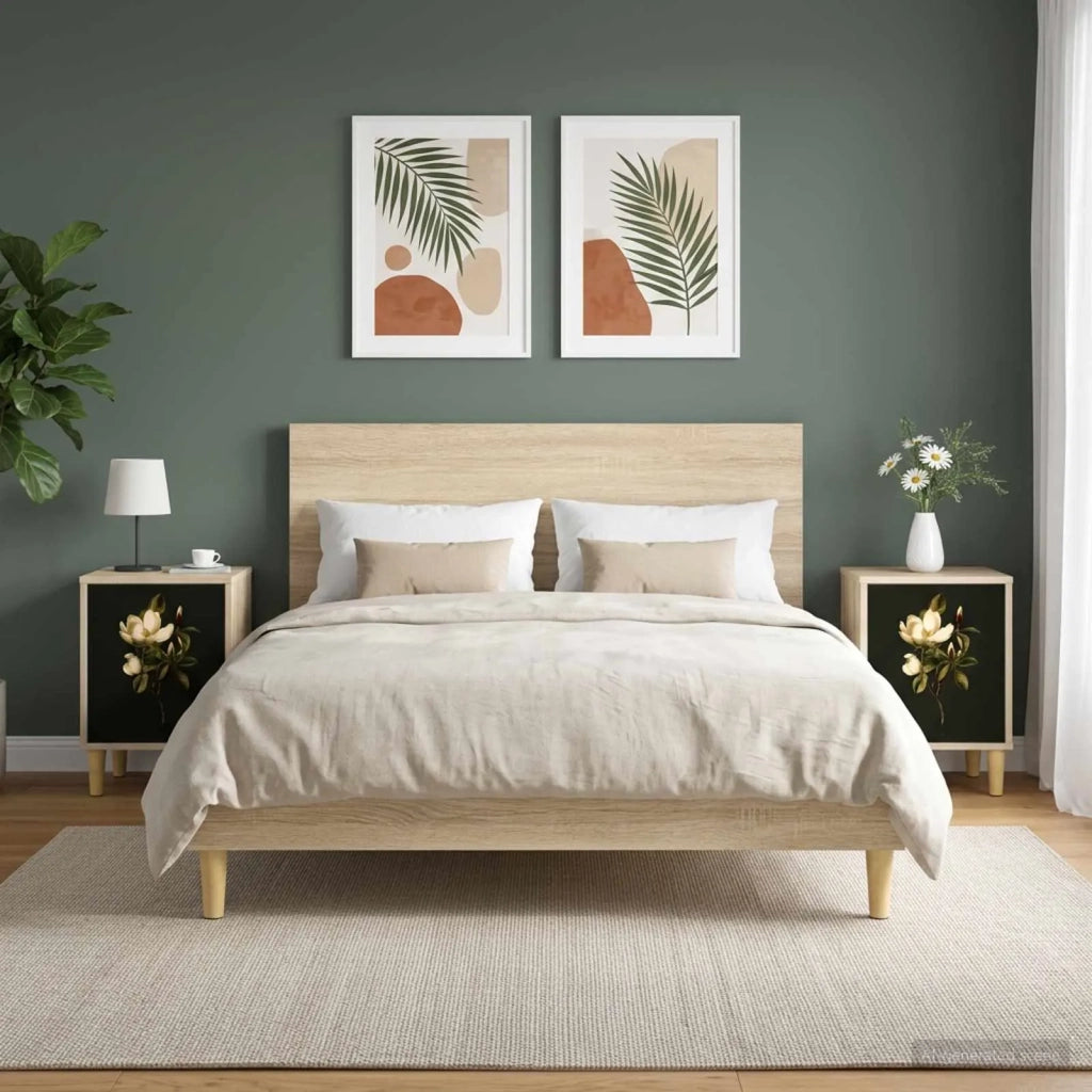 Armadio da Notte BREMEN 2 pz Rovere Sonoma 36 x 33 x 50 cm 8007226
