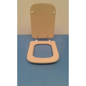 Sedile Copriwater Per Serie Conca Color Visone Cerniera Cromo Compatibile - Seba