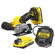 Stanley Fatmax SFMCM300D2‑QW – Mini sega circolare brushless 75 mm 18 V V20