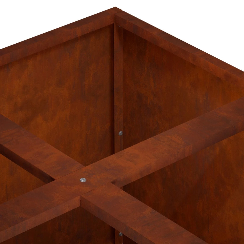 Vaso da giardino Ruggine 100 x 100 x 50 cm Acciaio Corten 8005763