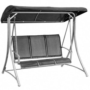 Dondolo Amalfi 3 Posti Grigio Scuro Acciaio 78X113X165 - Biacchi Ettore