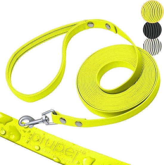 Cinturoni per cani resistenti all'acqua da 5m, 10m e 20m - Cinturoni di allenamento per cani - Cinturoni di allenamento per cani grandi - Lunghe cinture per cani - Cinture per cani lunghe - Leash per cani | Cinturoni per cani neon gialli