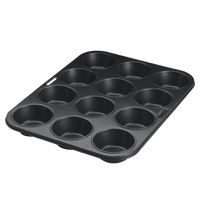 Stampo 12 Muffins Diametro 7,5 Cm Antiaderente - Metaltex