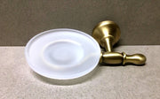Porta Sapone Singolo Bronzo Satinato 9 0 0 Vetro Satinato - Capannoli