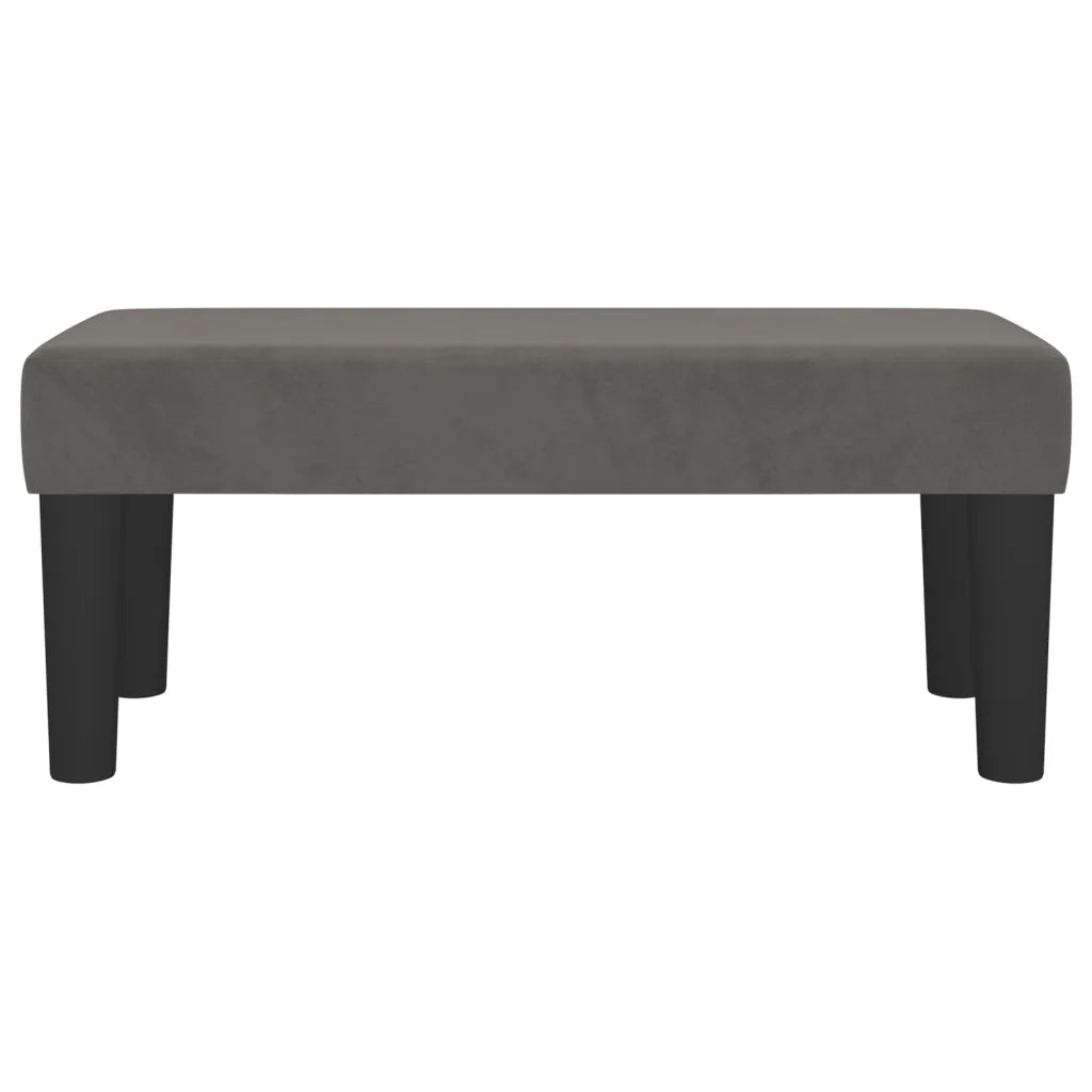 Panca Grigio Scuro 70x30x30 cm in Velluto CFW8324896