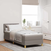 Letto a Sorgente LED con materasso Talpa 80 x 200 cm Tessuto