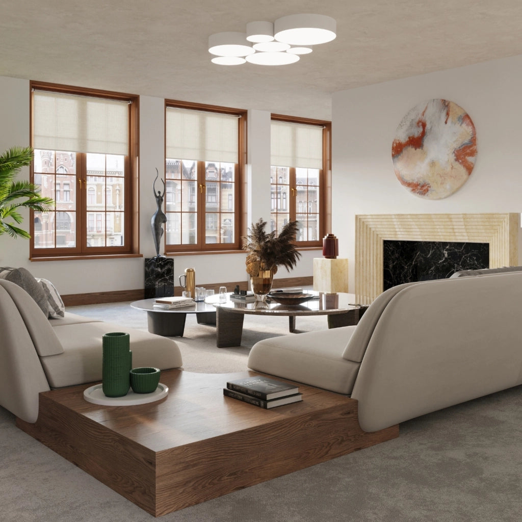 Plafoniera da soffitto PIAZZA 45 bianca Pure Lume