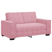 Divano | Divano da soggiorno | Sofa a 2 Posti Rosa 160x78x84 cm in Velluto